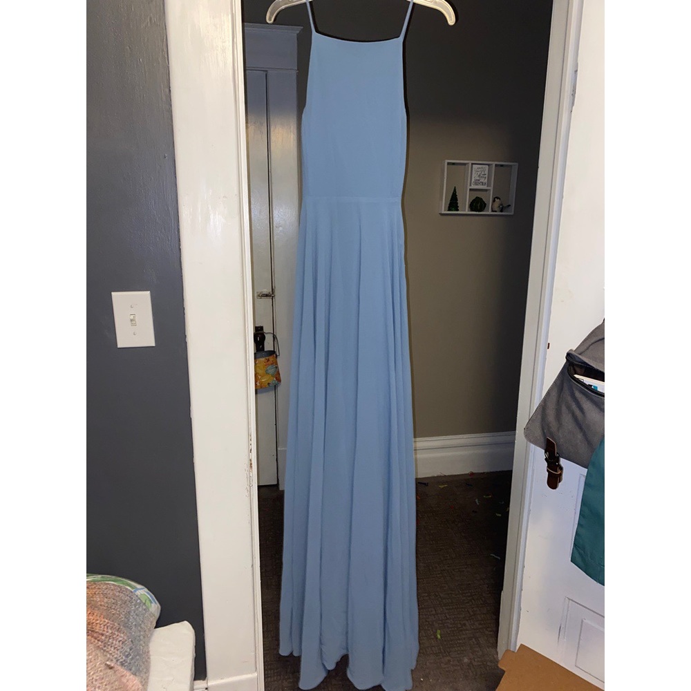 Beautiful light blue maxi gown. Never worn